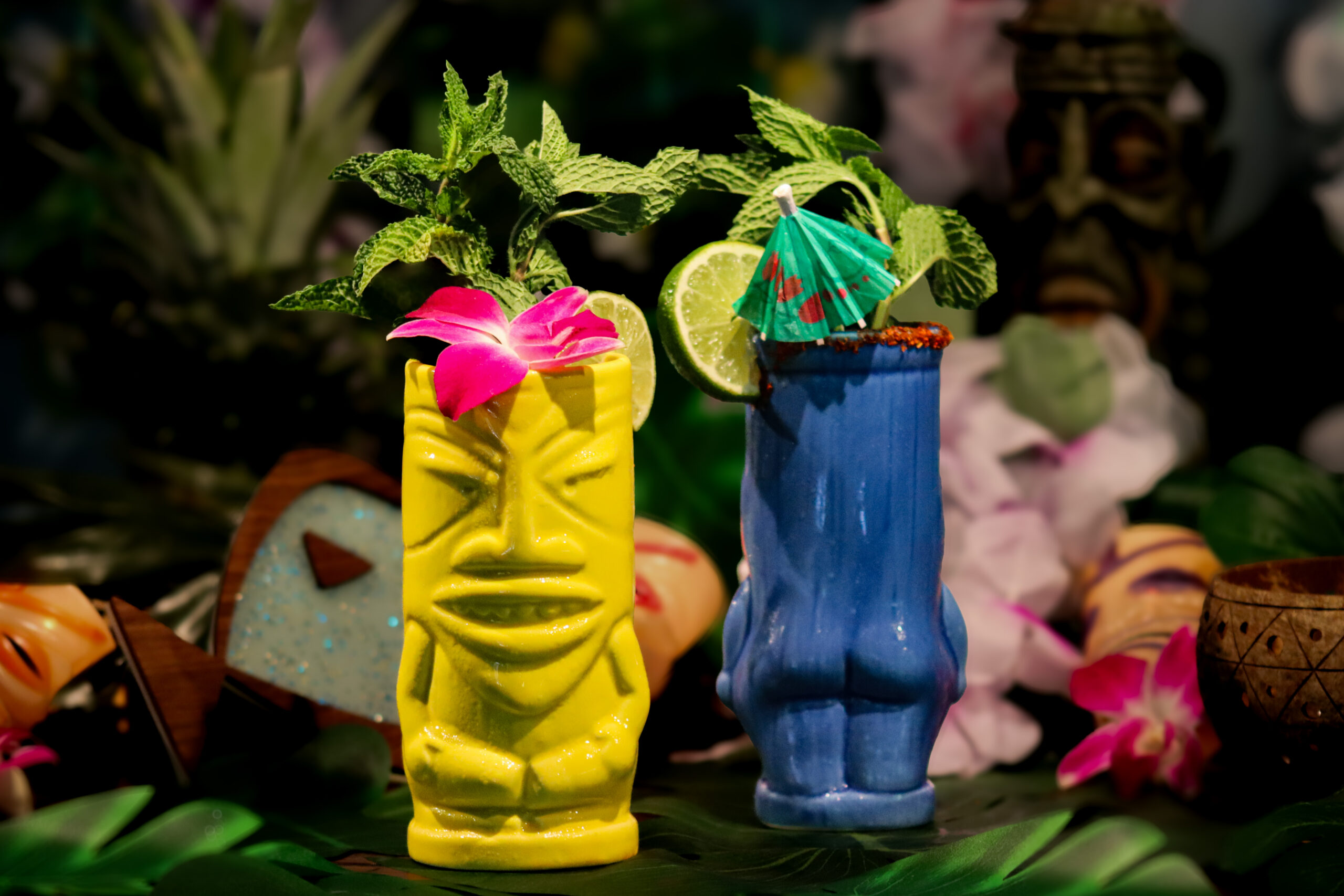 Tiki punch bowl